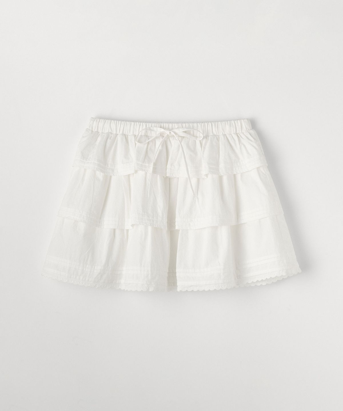 셀리테일즈(CELITAILS) CANCAN RUFFLE MINI SKIRT_WHITE