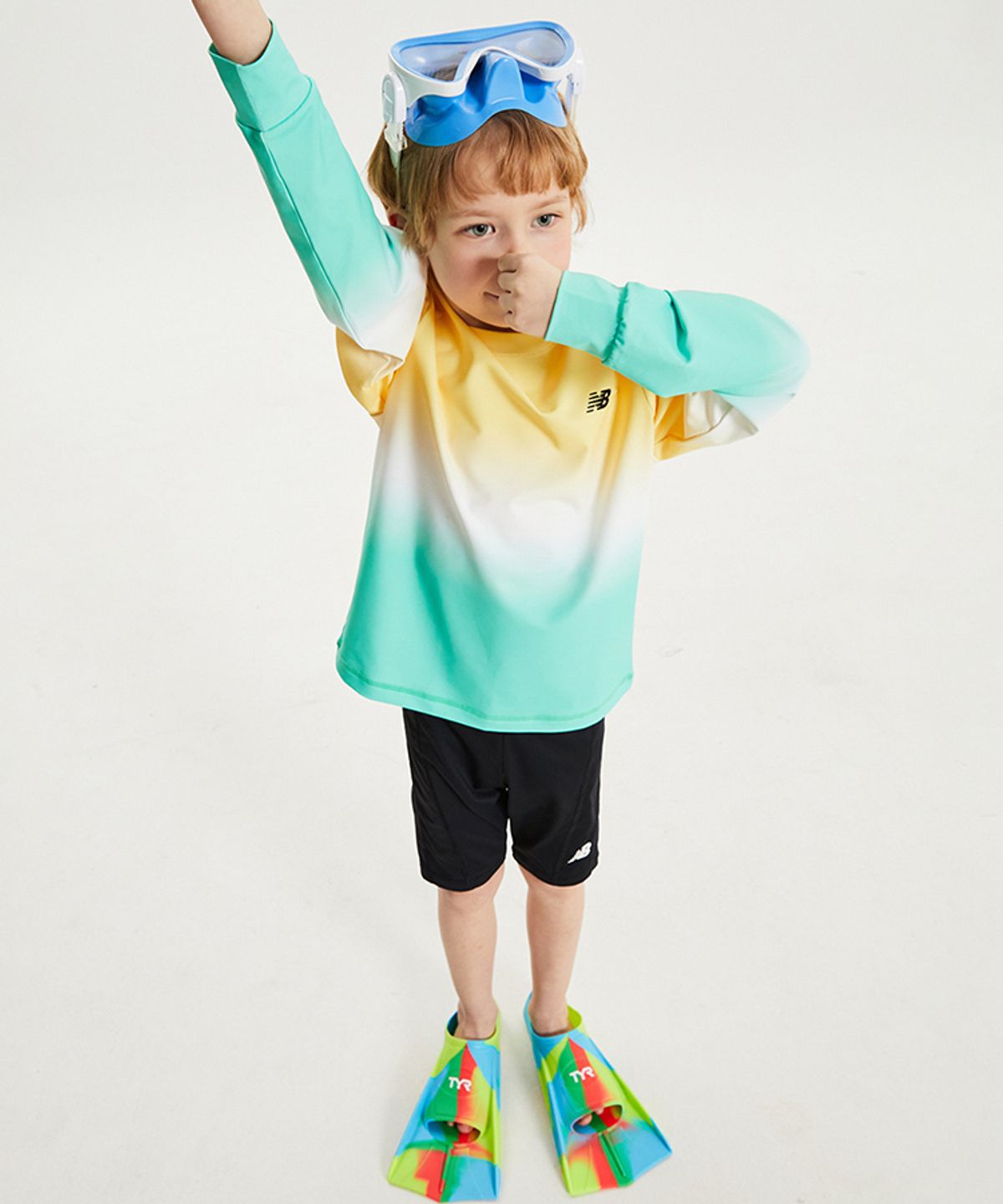 뉴발란스 키즈(NEWBALANCEKIDS) ESSENTIAL_아동 생존수영 세트 NK9RG2101U30