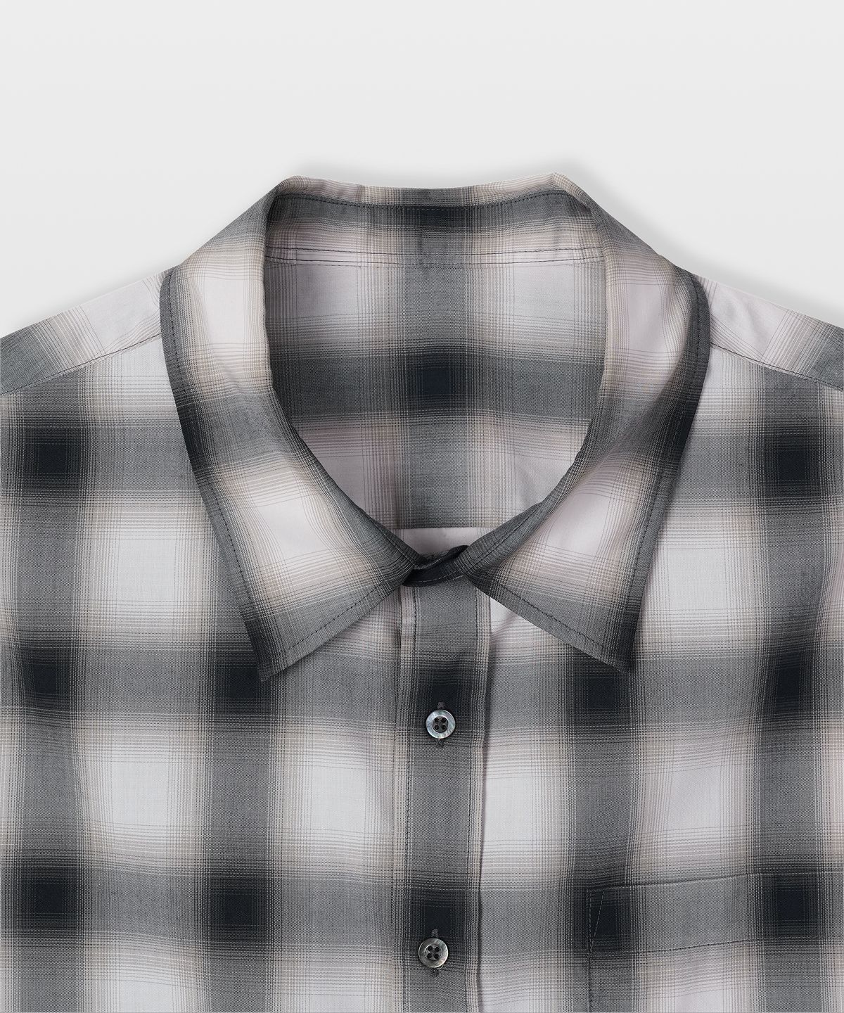 매너그램(MANNERGRAM) [CHAMBRAY 일본 수입원단] 클래식 옴브레 릴렉스드 셔츠