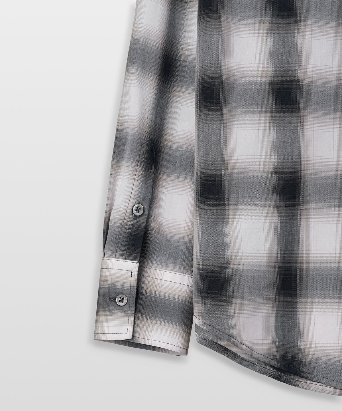 매너그램(MANNERGRAM) [CHAMBRAY 일본 수입원단] 클래식 옴브레 릴렉스드 셔츠