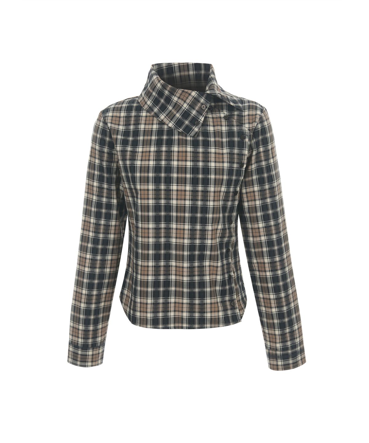더블에스씨 아카이브(WSC ARCHIVE) Asym check shirt 004