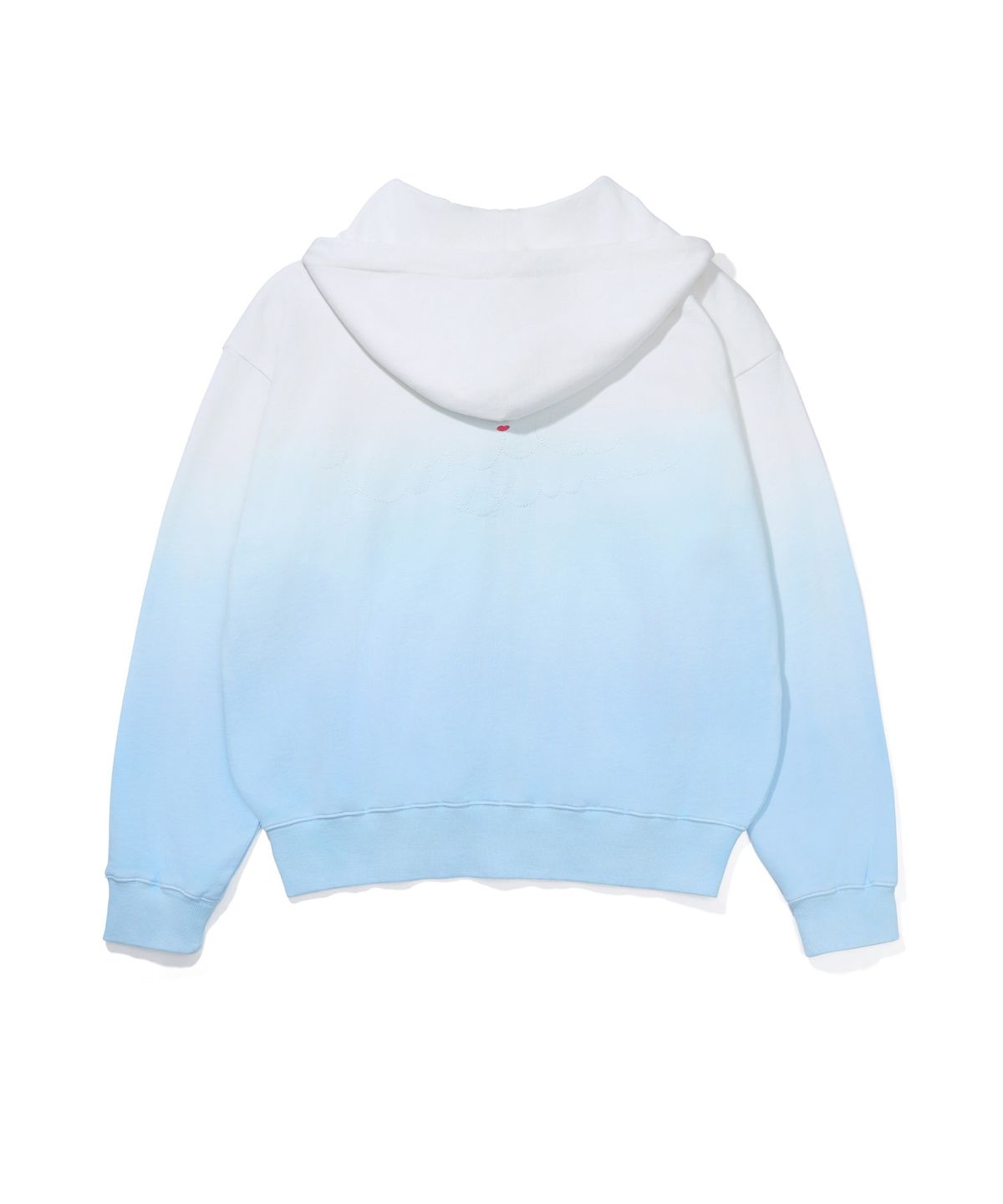 유희(YOUHEE) [KORILAKKUMA] DYEING HOOD ZIP-UP BLUE