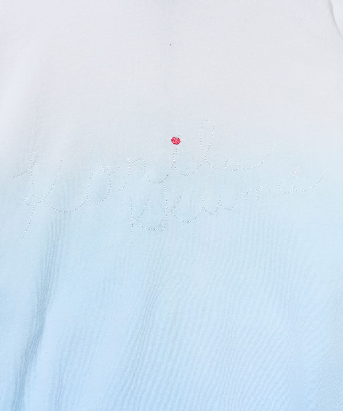 유희(YOUHEE) [KORILAKKUMA] DYEING HOOD ZIP-UP BLUE