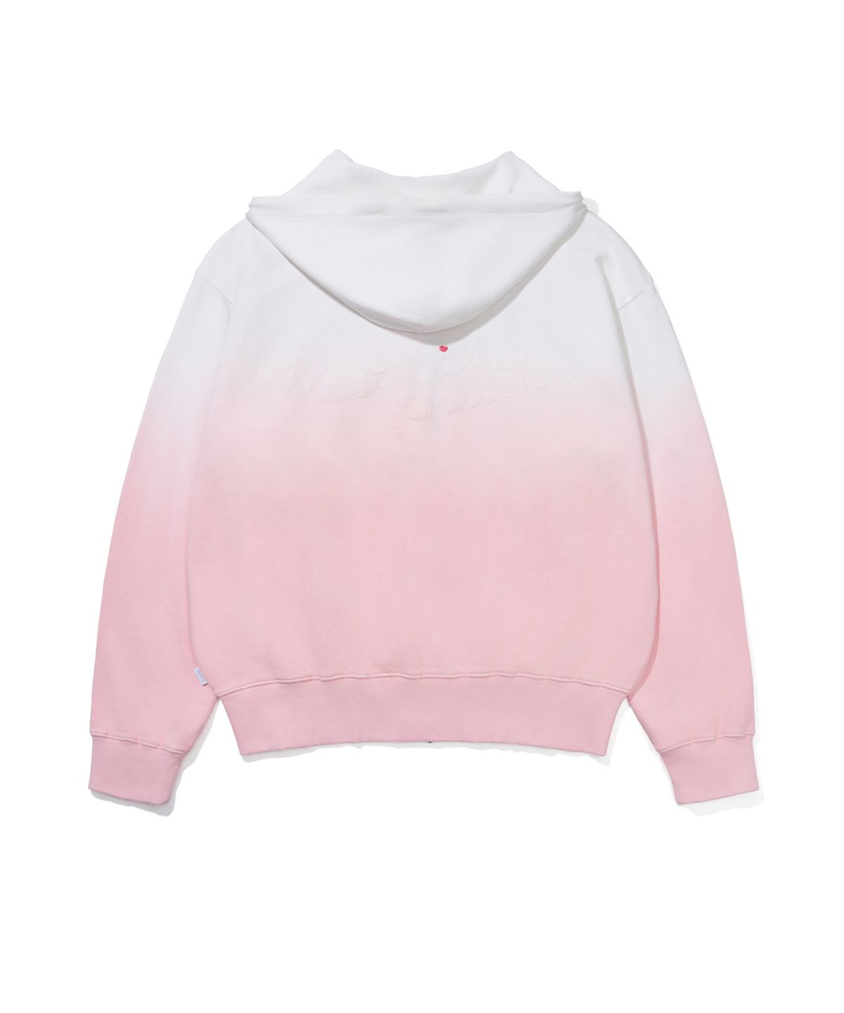 유희(YOUHEE) [KORILAKKUMA] DYEING HOOD ZIP-UP PINK