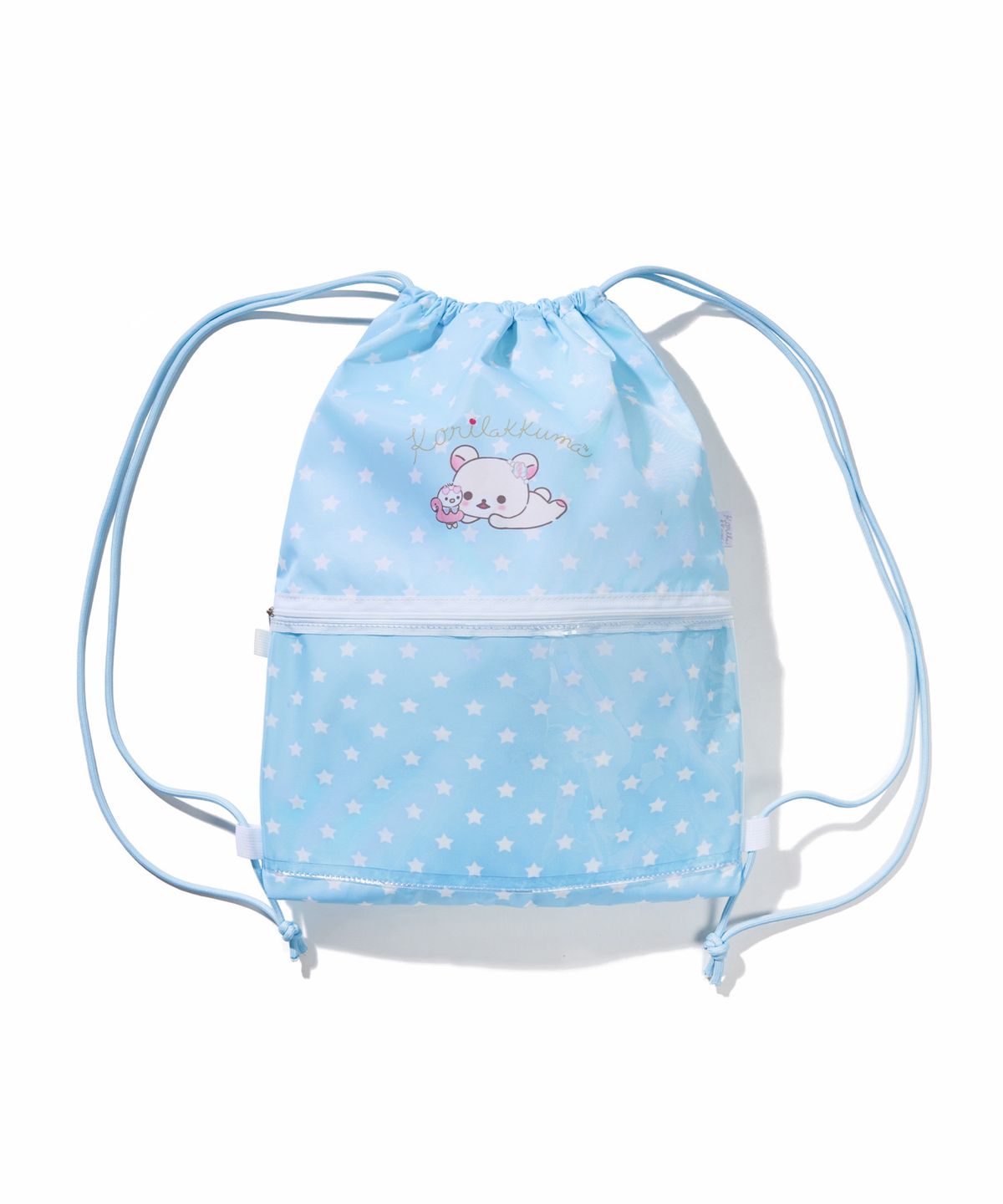 유희(YOUHEE) [KORILAKKUMA] STRING BAG BLUE