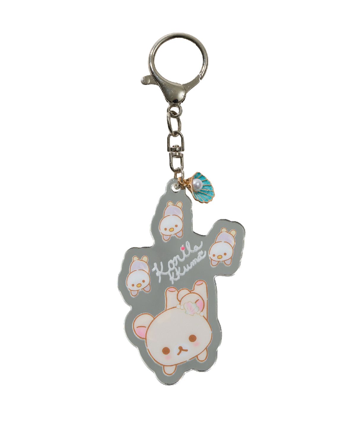 유희(YOUHEE) [KORILAKKUMA] MIRROR KEYRING BLUE