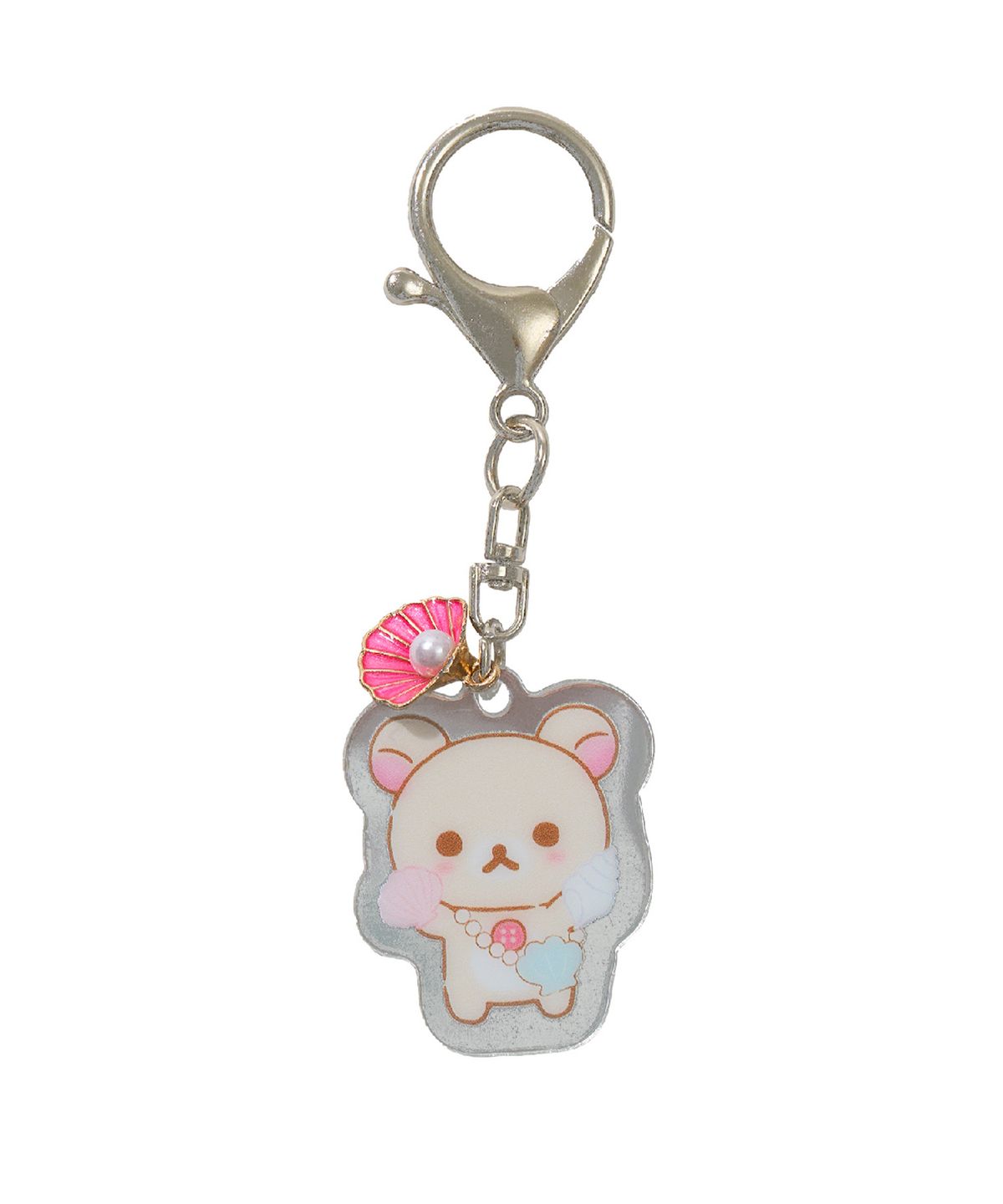 유희(YOUHEE) [KORILAKKUMA] MIRROR KEYRING PINK
