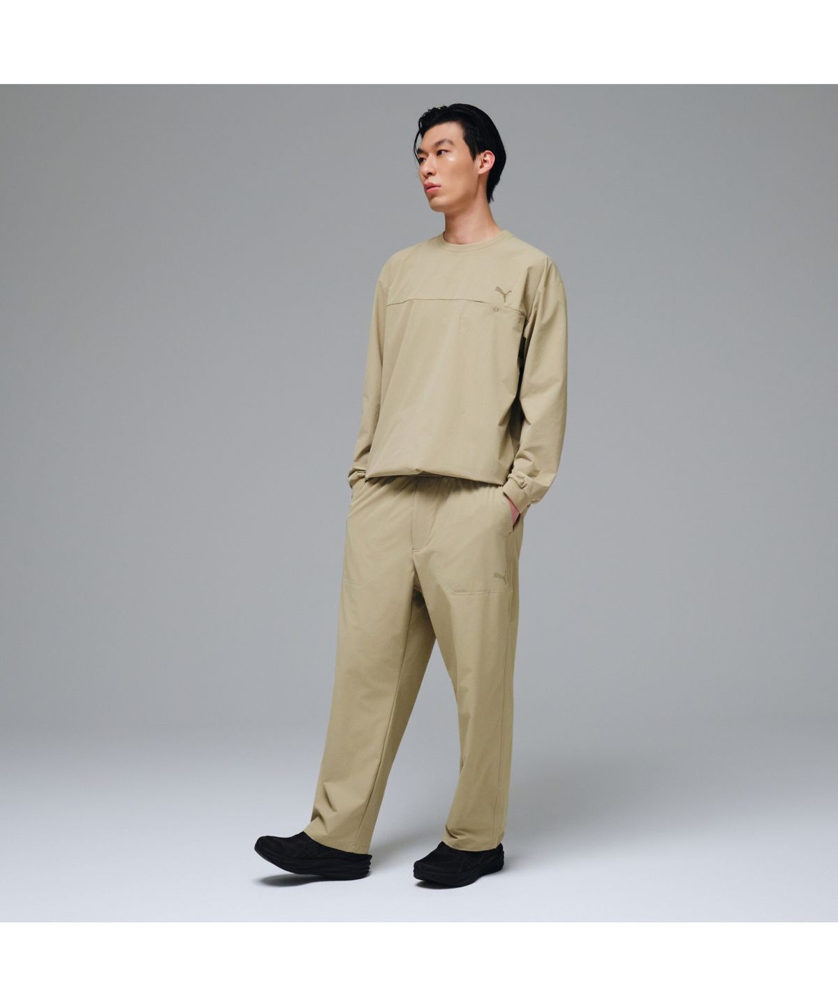 푸마(PUMA) 남성 프리미엄 베이직 우븐 팬츠 M Premium Basic Woven PT OP (52975702)