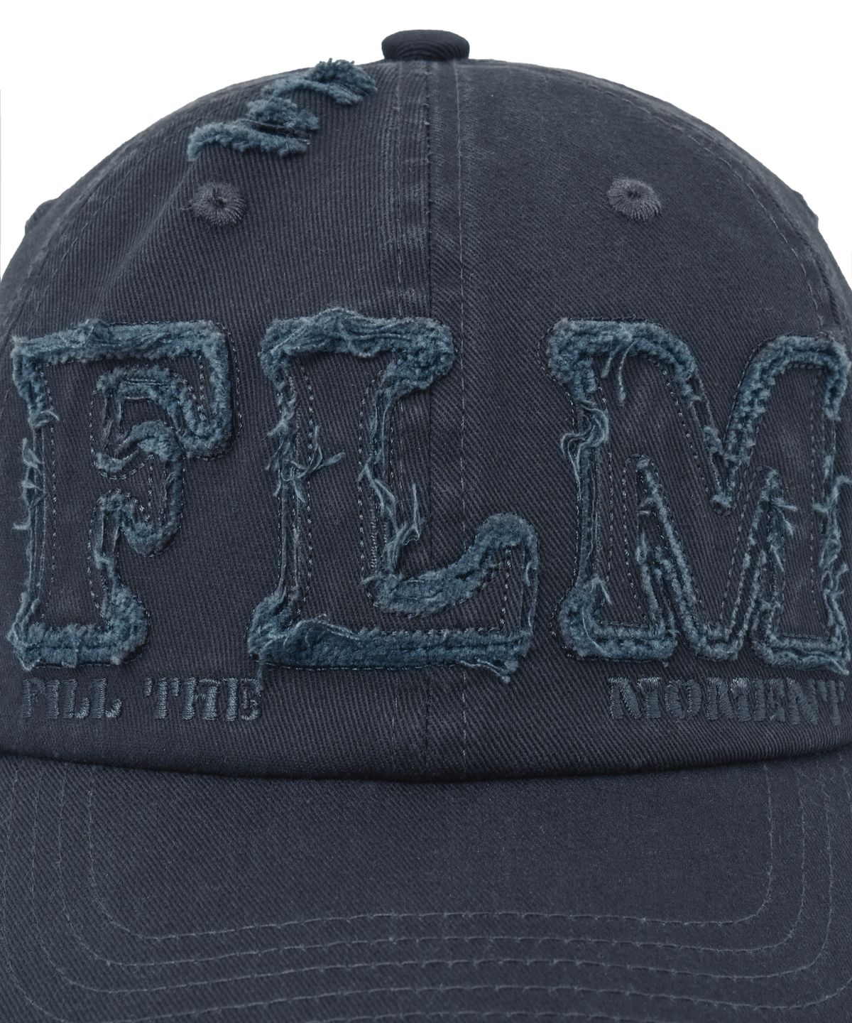 필루미네이트(FILLUMINATE) FLM 아플리케 로고 볼캡-네이비