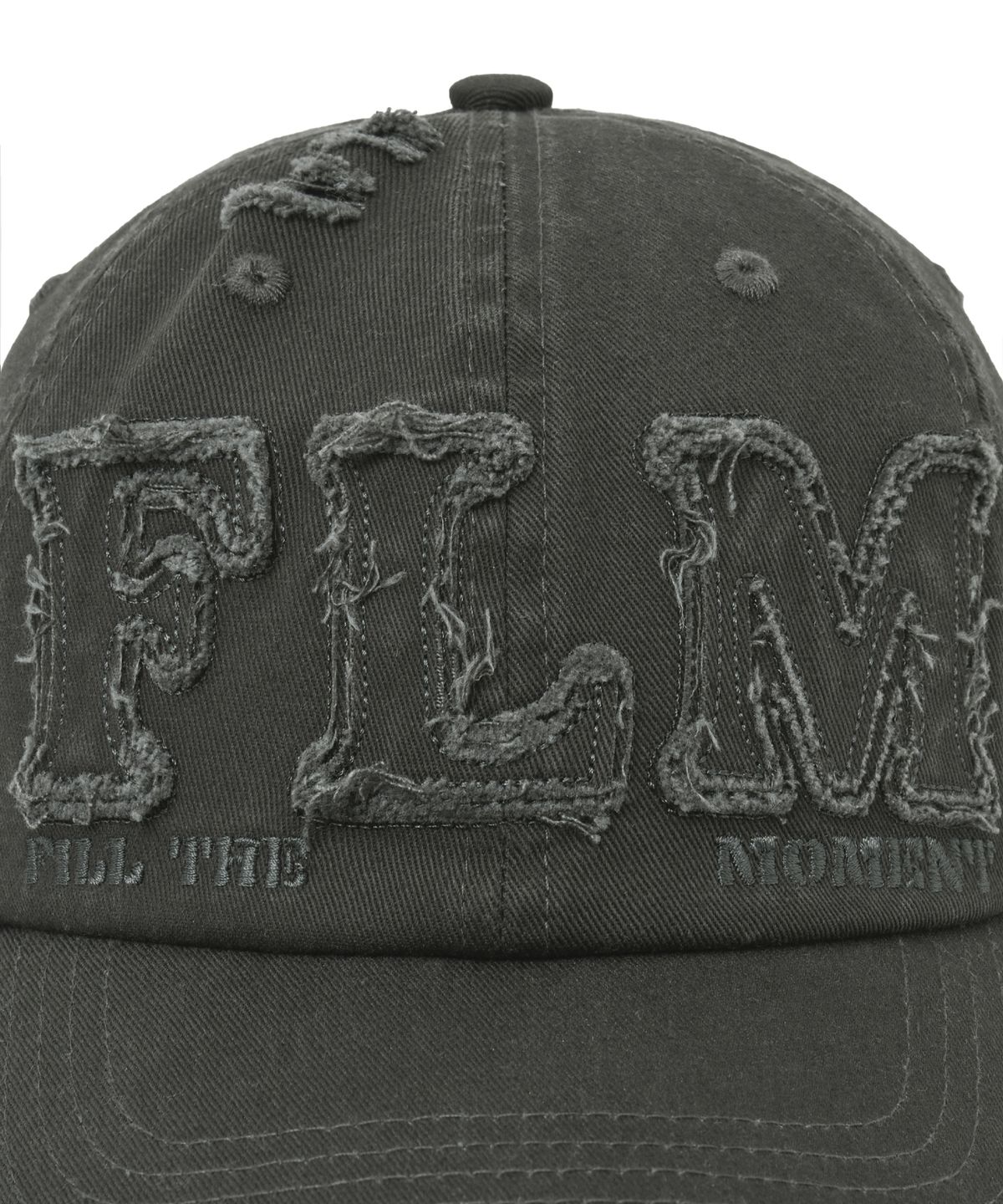 필루미네이트(FILLUMINATE) FLM 아플리케 로고 볼캡-차콜