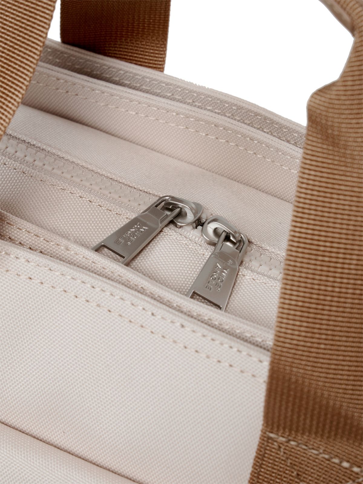 와이드앵글(WIDEANGLE) CO 캐주얼 아웃포켓 멀티 토트백_Light Beige