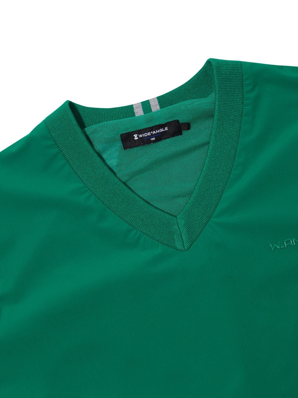 와이드앵글(WIDEANGLE) CO 우븐 하이브리드 스웨터 베스트 M_Dark Green