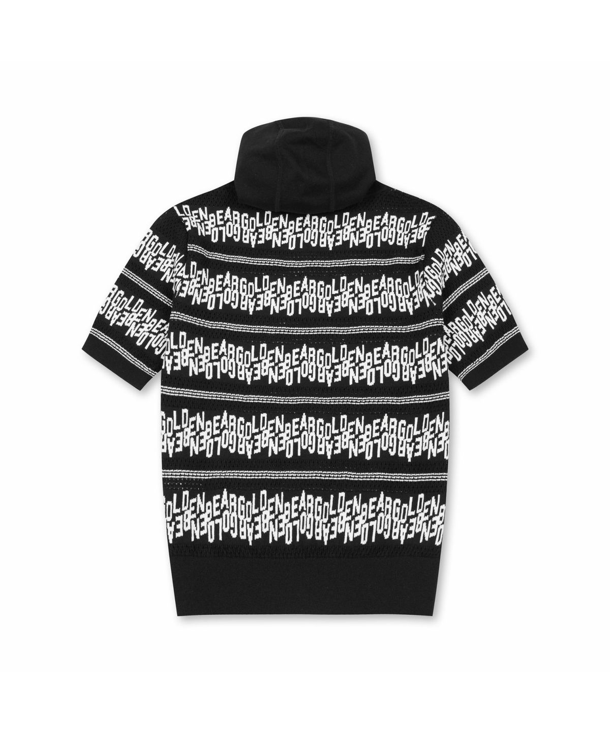골든베어(GOLDEN BEAR) (W) Hoodie Lettered Stripe Sweater G5WAM26301BKX