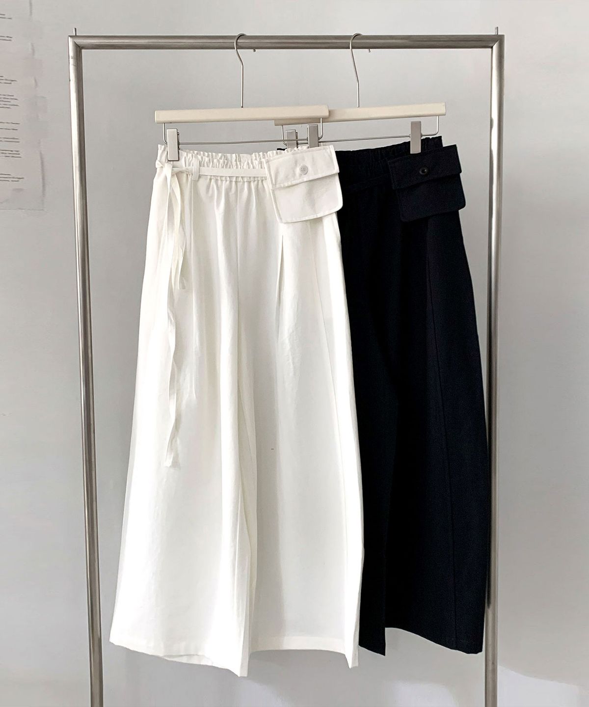 바스카라(VASCARA) Dear Banding Wide Slacks (2colors)