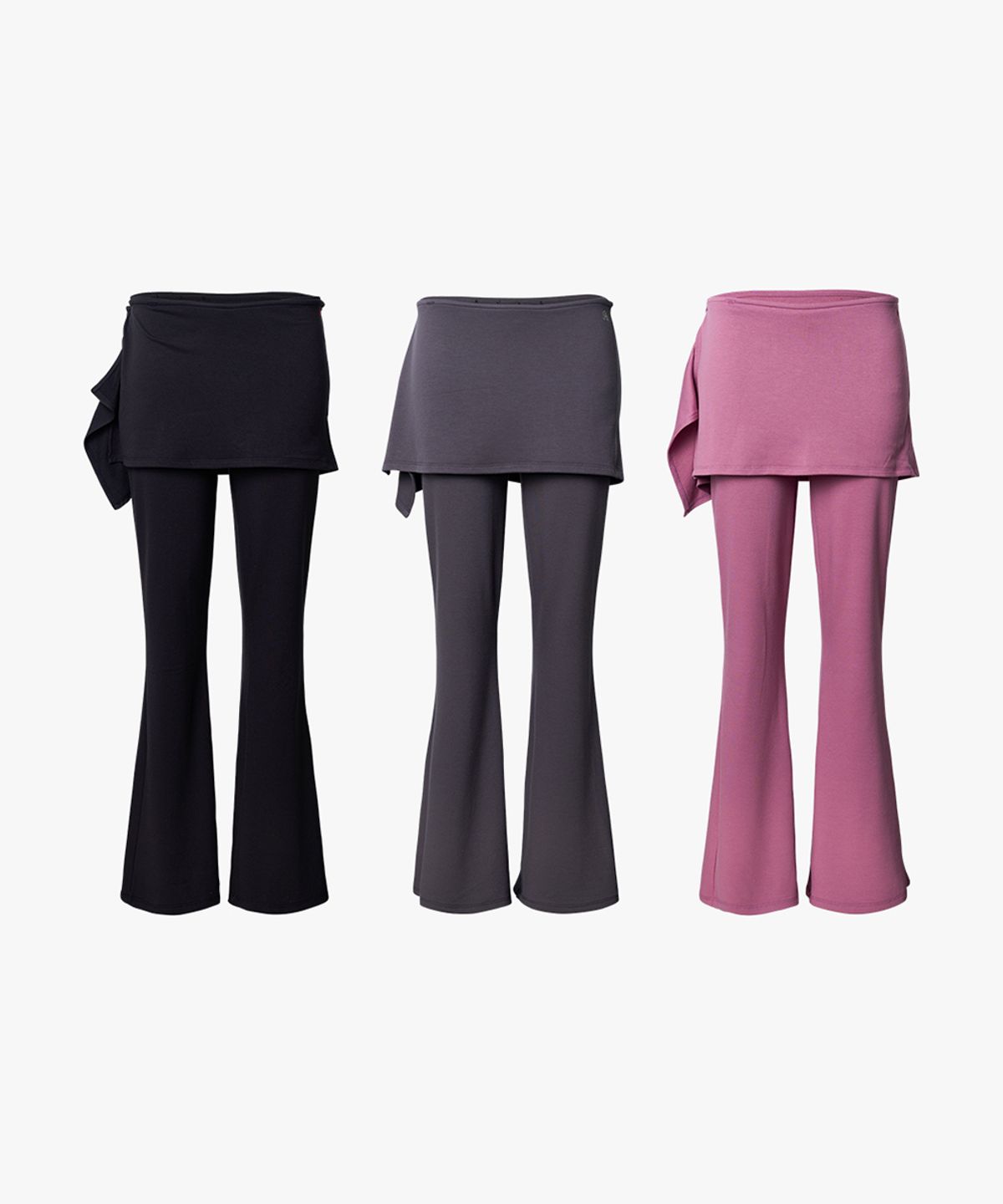 파이시스(PISCESS) [SET]소프트 레이어드 스커트 팬츠_3Color