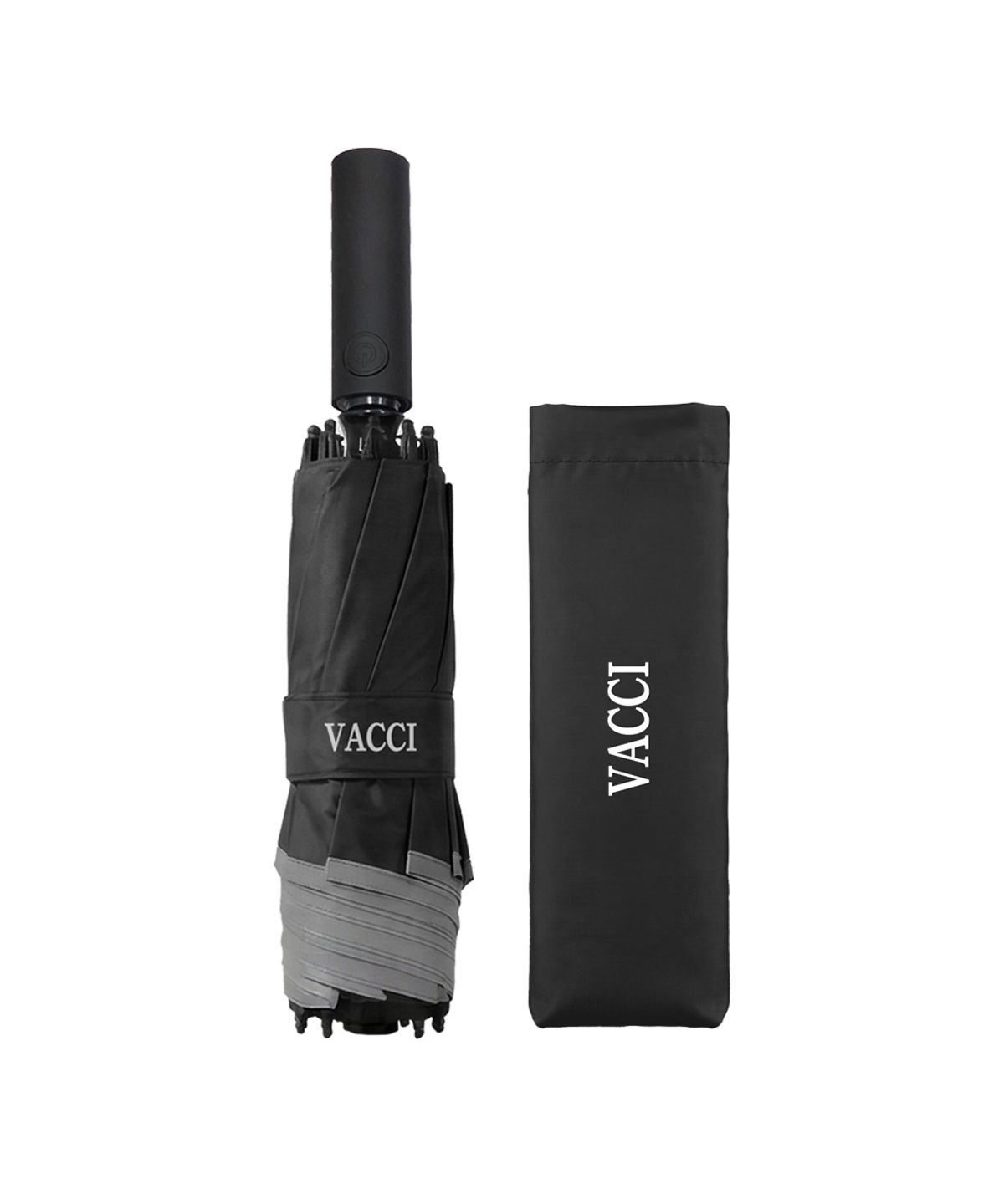 바찌(VACCI) 3단 자동 자외선차단 블랙암막  반대로 접히는  빅사이즈 우산