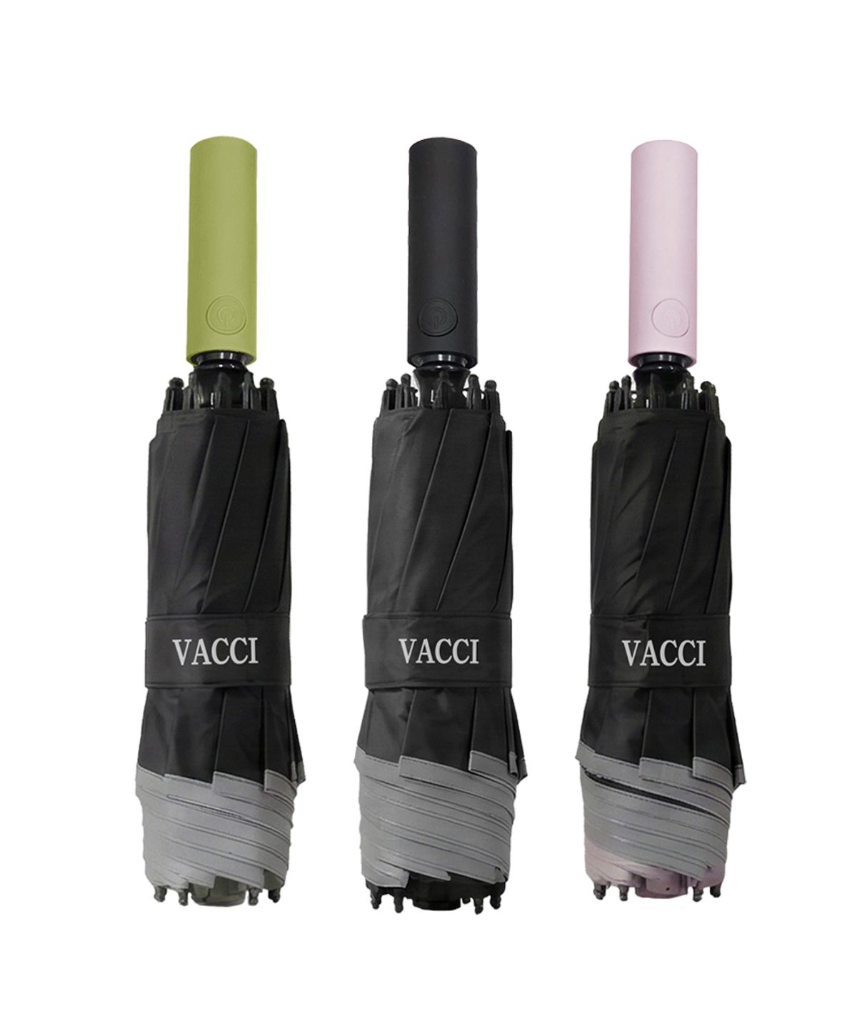 바찌(VACCI) 3단 자동 자외선차단 블랙암막  반대로 접히는  빅사이즈 우산