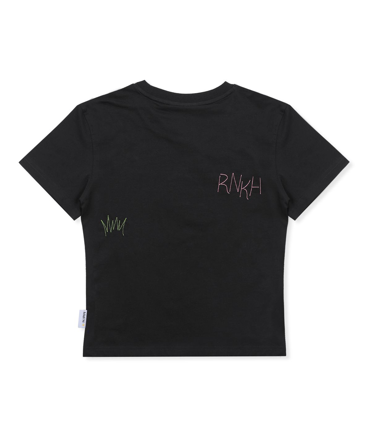 루나키후(RuNaKi'Hu') WXT076 키노꼬 하우스 아플리케 티셔츠 (BLACK)