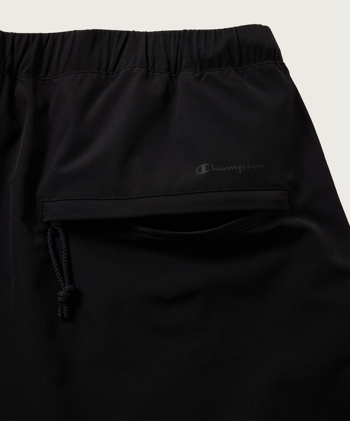 챔피온(CHAMPION) [Black Edition] 라이트웨이트 벨티드 팬츠 Off Black