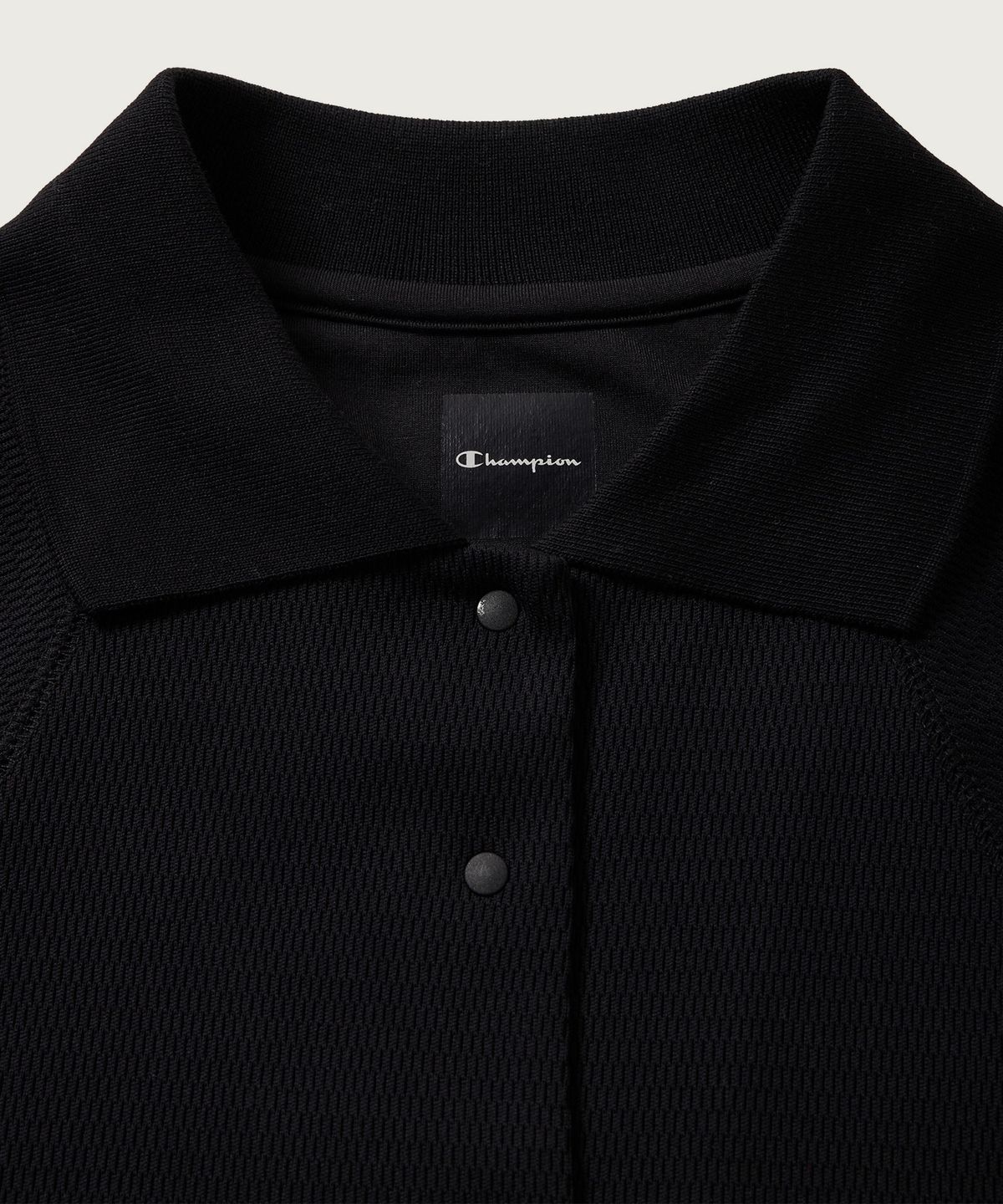 챔피온(CHAMPION) [Black Edition] 여성 레글런 가디건 Off Black