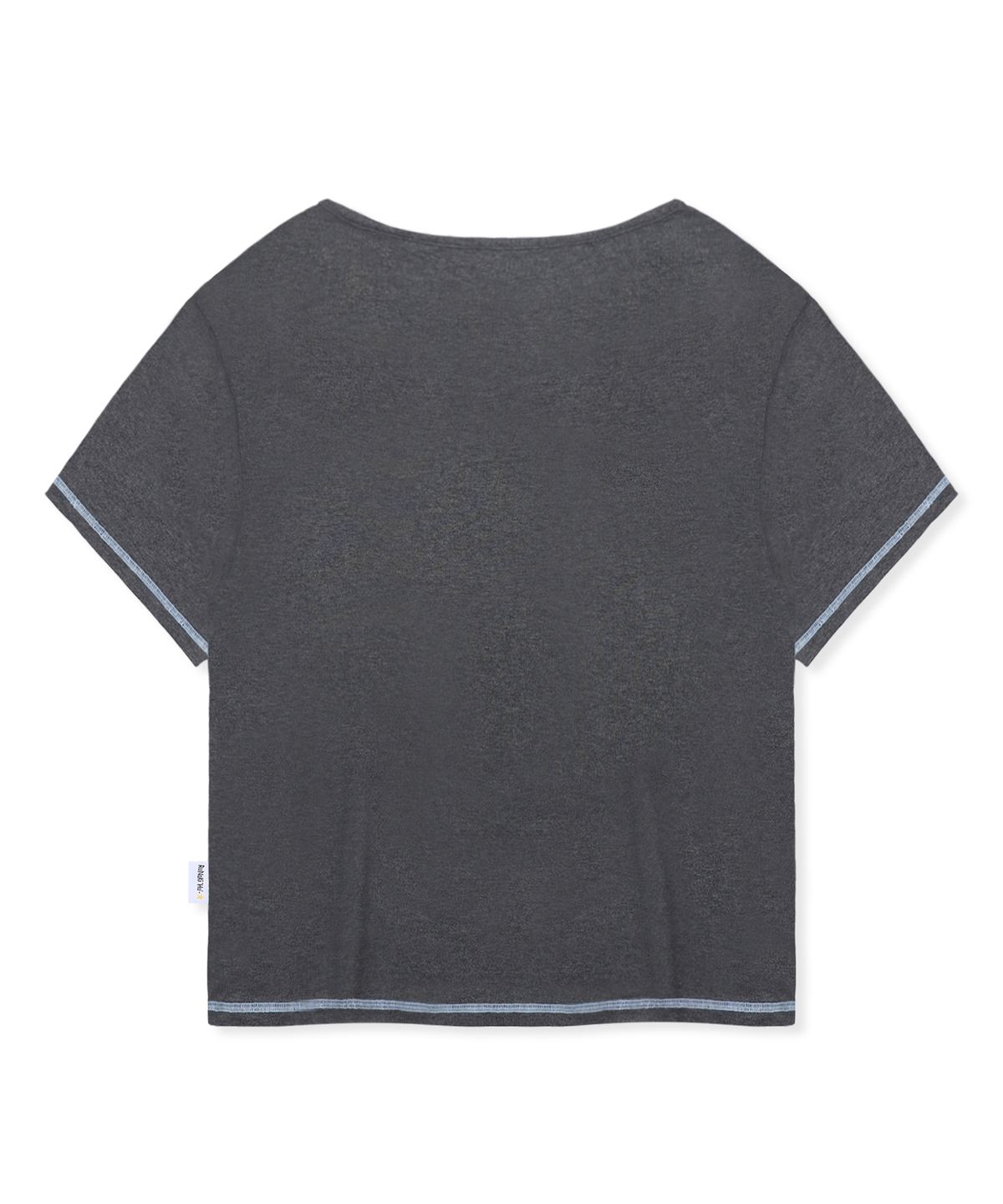 루나키후(RuNaKi'Hu') WXT089 츠즈리 원숄더 티셔츠 (CHARCOAL)