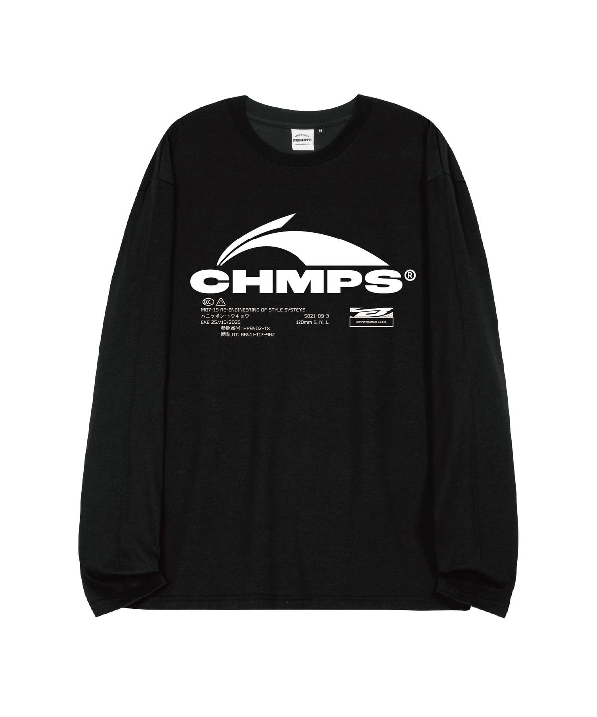 본챔스(BORN CHAMPS) [4 COLORS] CHMPS EVOLVE 오버핏 롱 슬리브 B26ST01