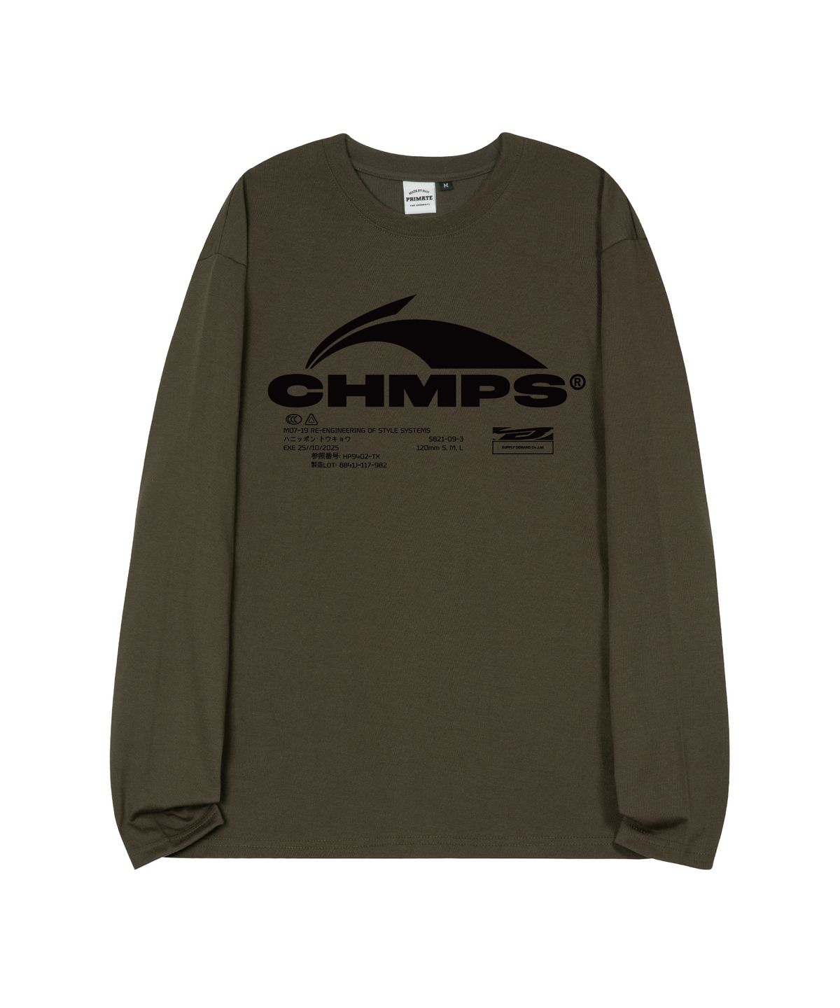 본챔스(BORN CHAMPS) [4 COLORS] CHMPS EVOLVE 오버핏 롱 슬리브 B26ST01