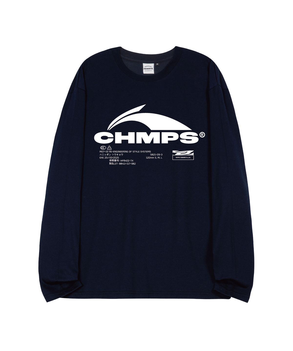 본챔스(BORN CHAMPS) [4 COLORS] CHMPS EVOLVE 오버핏 롱 슬리브 B26ST01