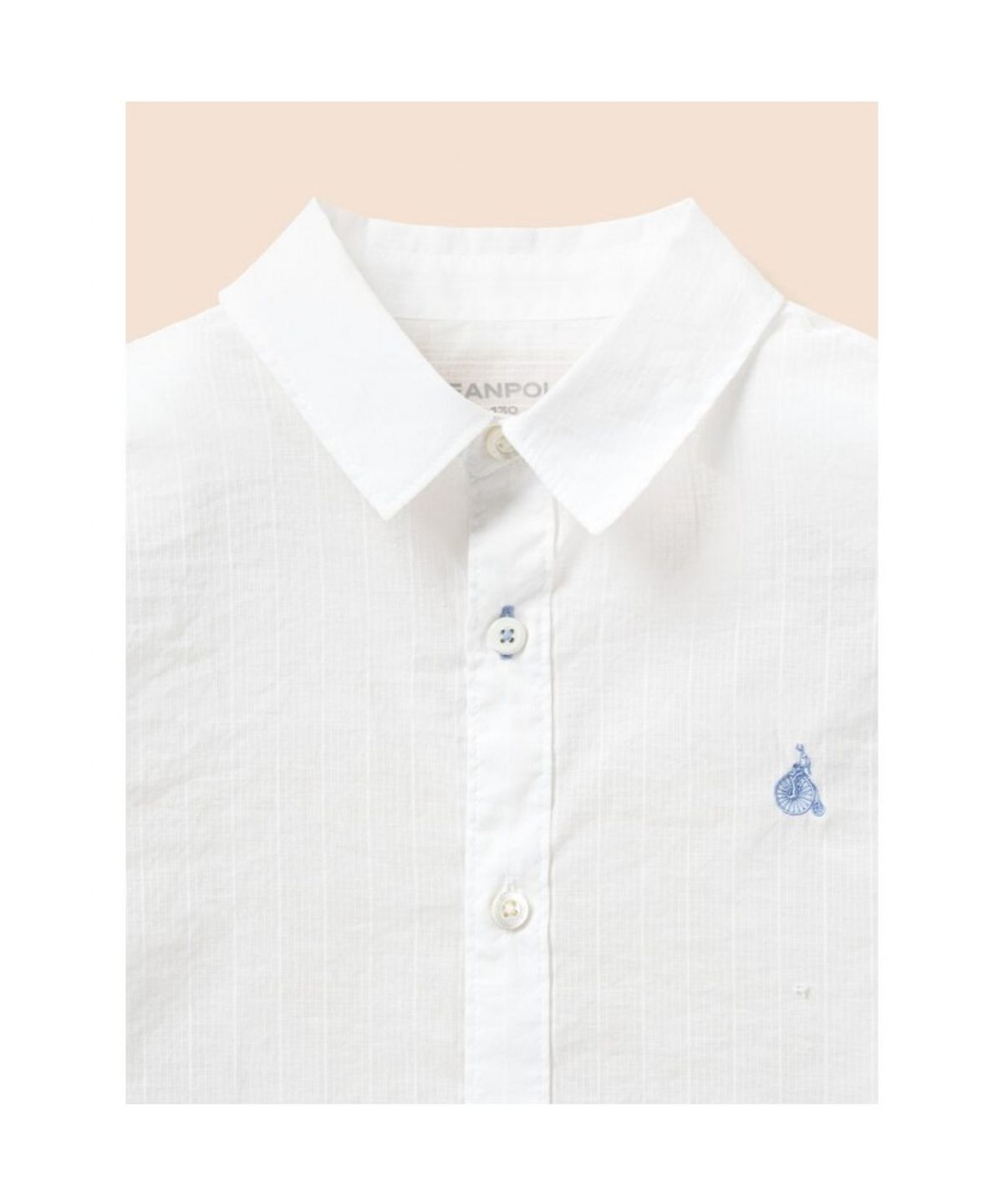 빈폴 키즈(BEANPOLE KIDS) 스트라이프 오버핏 시어 셔츠  화이트 (BI6364U011)