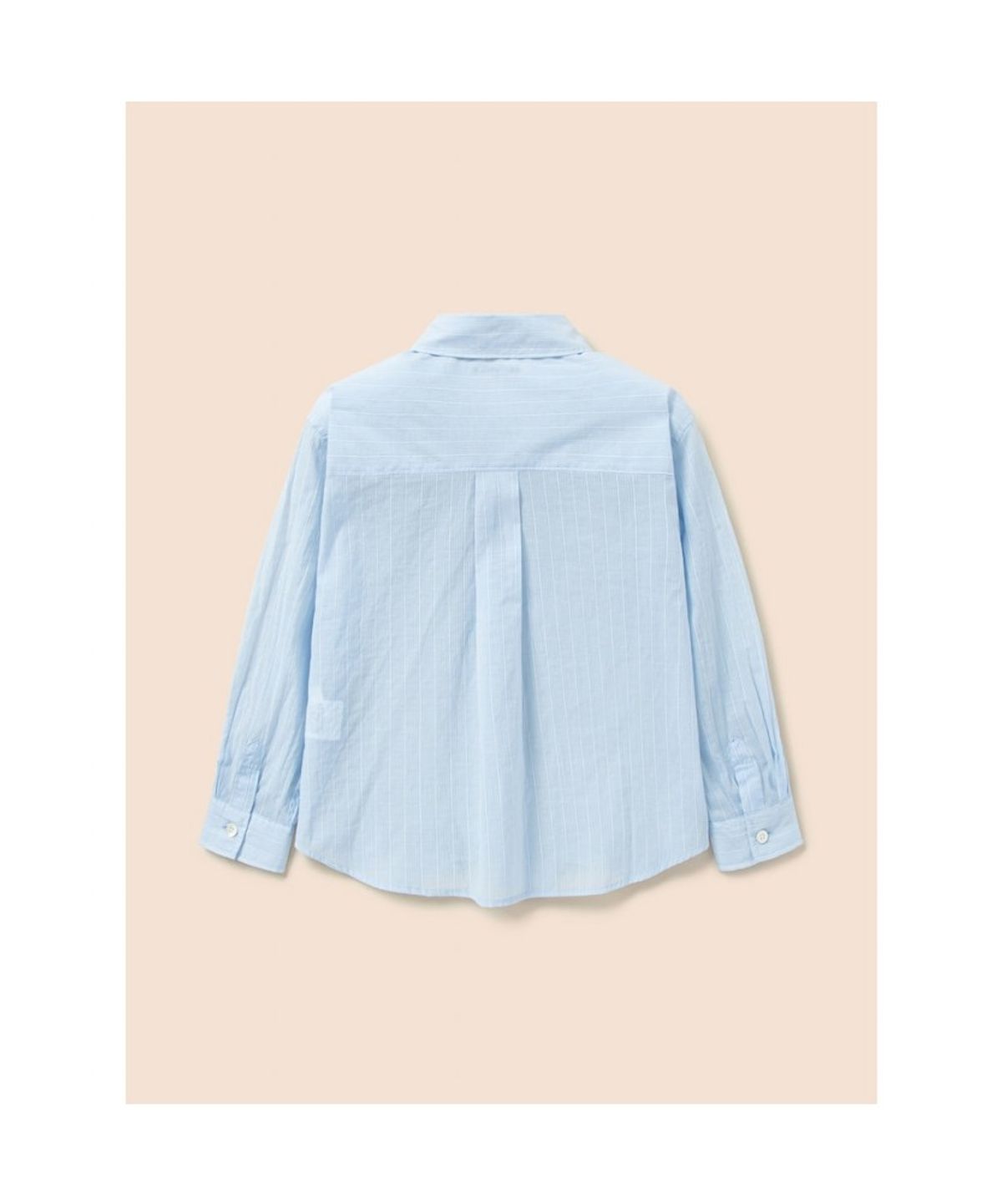 빈폴 키즈(BEANPOLE KIDS) 스트라이프 오버핏 시어 셔츠  스카이 블루 (BI6364U01Q)