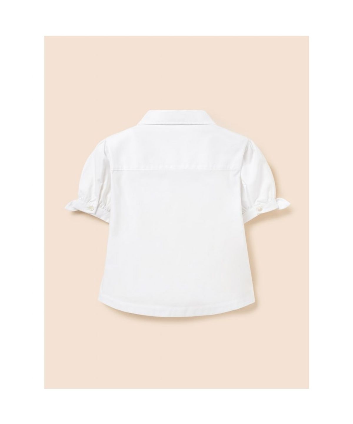빈폴 키즈(BEANPOLE KIDS) [Essential] 여아 옥스포드 반소매 셔츠  화이트 (BI6365GE11)
