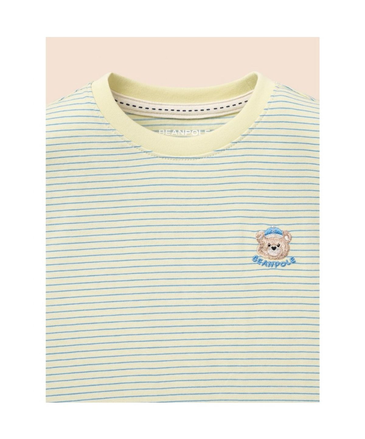 빈폴 키즈(BEANPOLE KIDS) [Essential] 달이 포인트 멀티 스트라이프 티셔츠  옐로우 (BI6342GE1E)