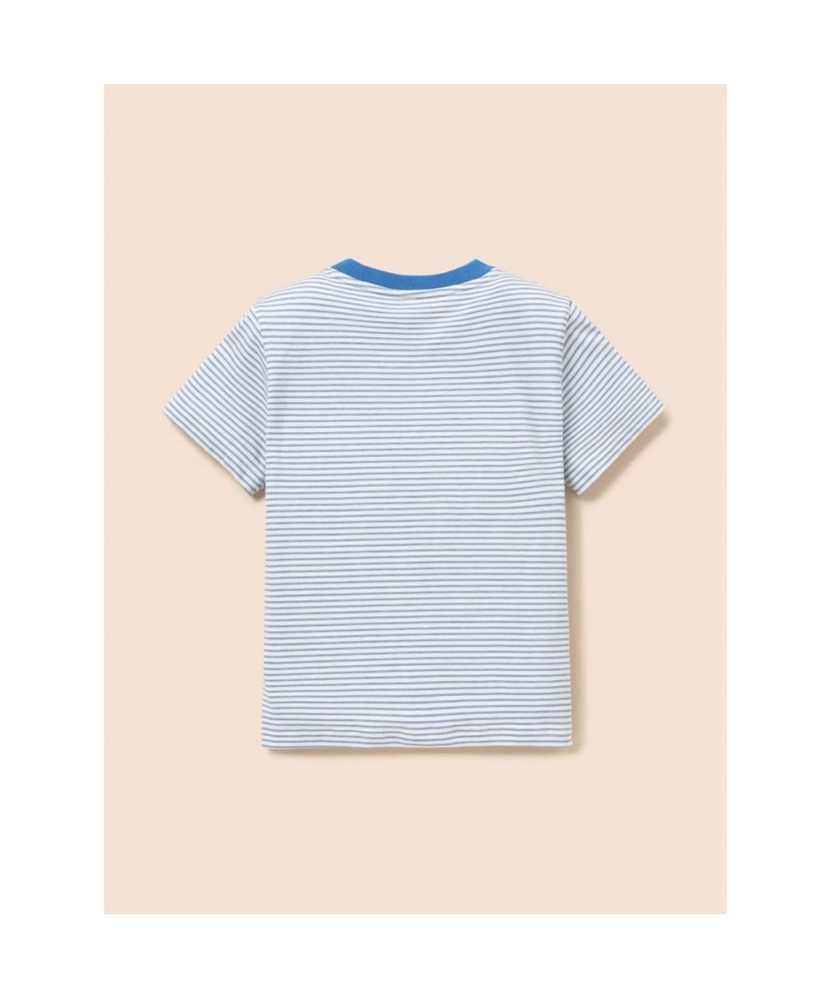 빈폴 키즈(BEANPOLE KIDS) [Essential] 달이 포인트 멀티 스트라이프 티셔츠  블루 (BI6342GE1P)