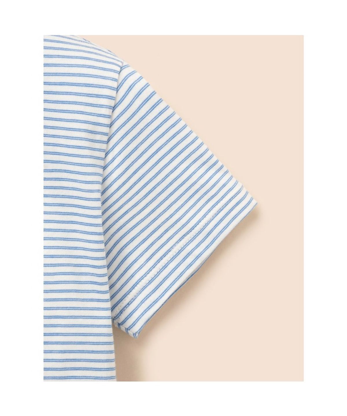 빈폴 키즈(BEANPOLE KIDS) [Essential] 달이 포인트 멀티 스트라이프 티셔츠  블루 (BI6342GE1P)