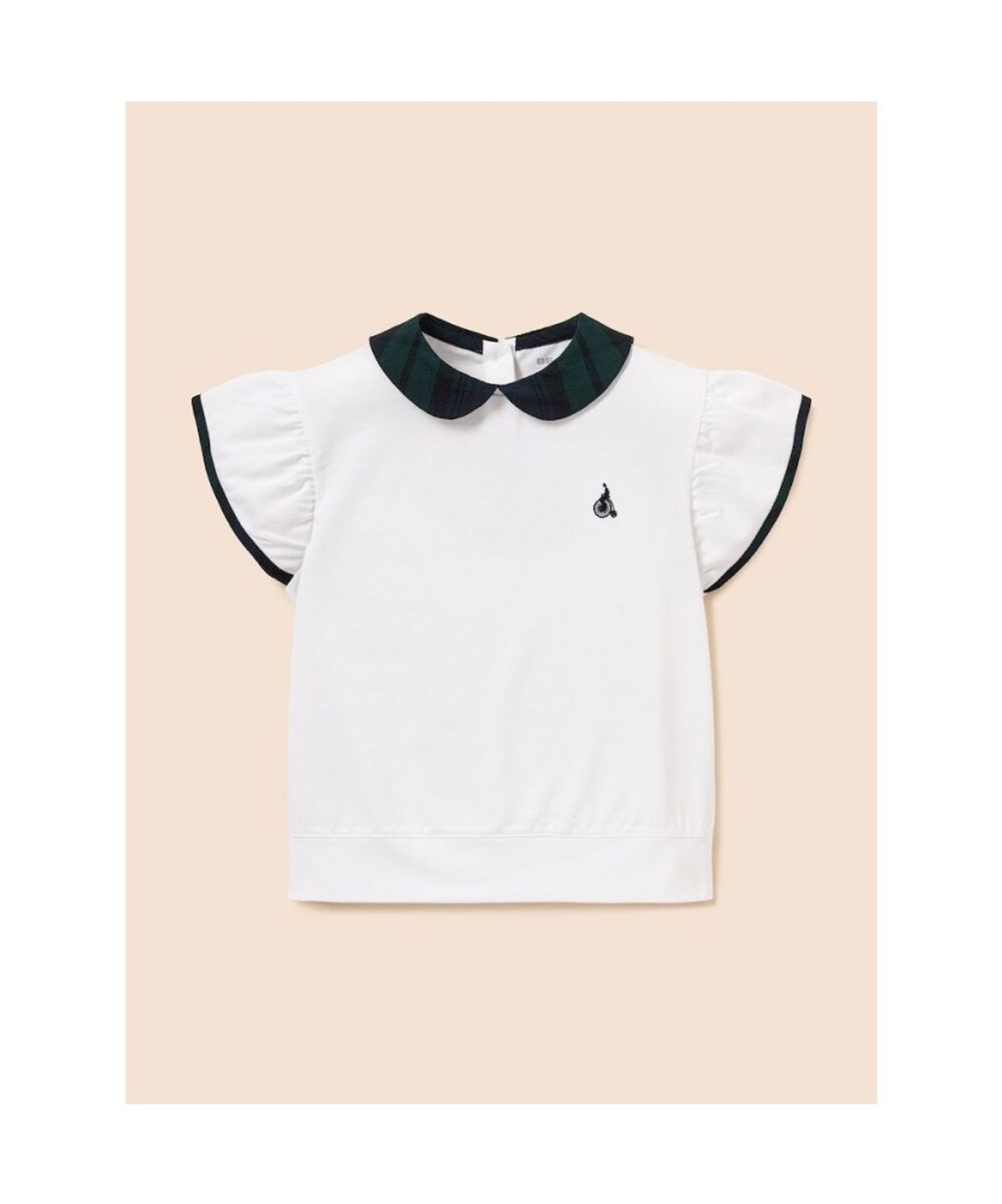 빈폴 키즈(BEANPOLE KIDS) 여아 체크 포인트 피케 티셔츠  화이트 (BI6342G031)
