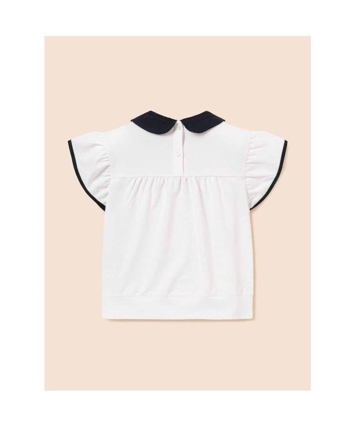 빈폴 키즈(BEANPOLE KIDS) 여아 체크 포인트 피케 티셔츠  화이트 (BI6342G031)