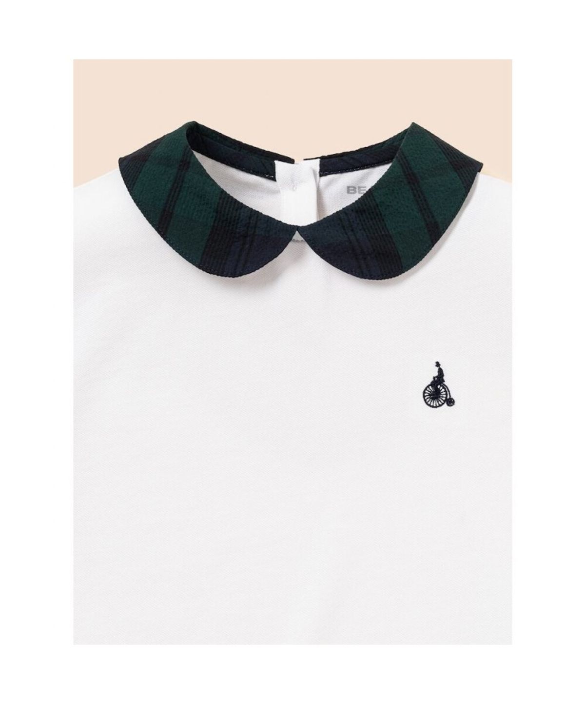 빈폴 키즈(BEANPOLE KIDS) 여아 체크 포인트 피케 티셔츠  화이트 (BI6342G031)