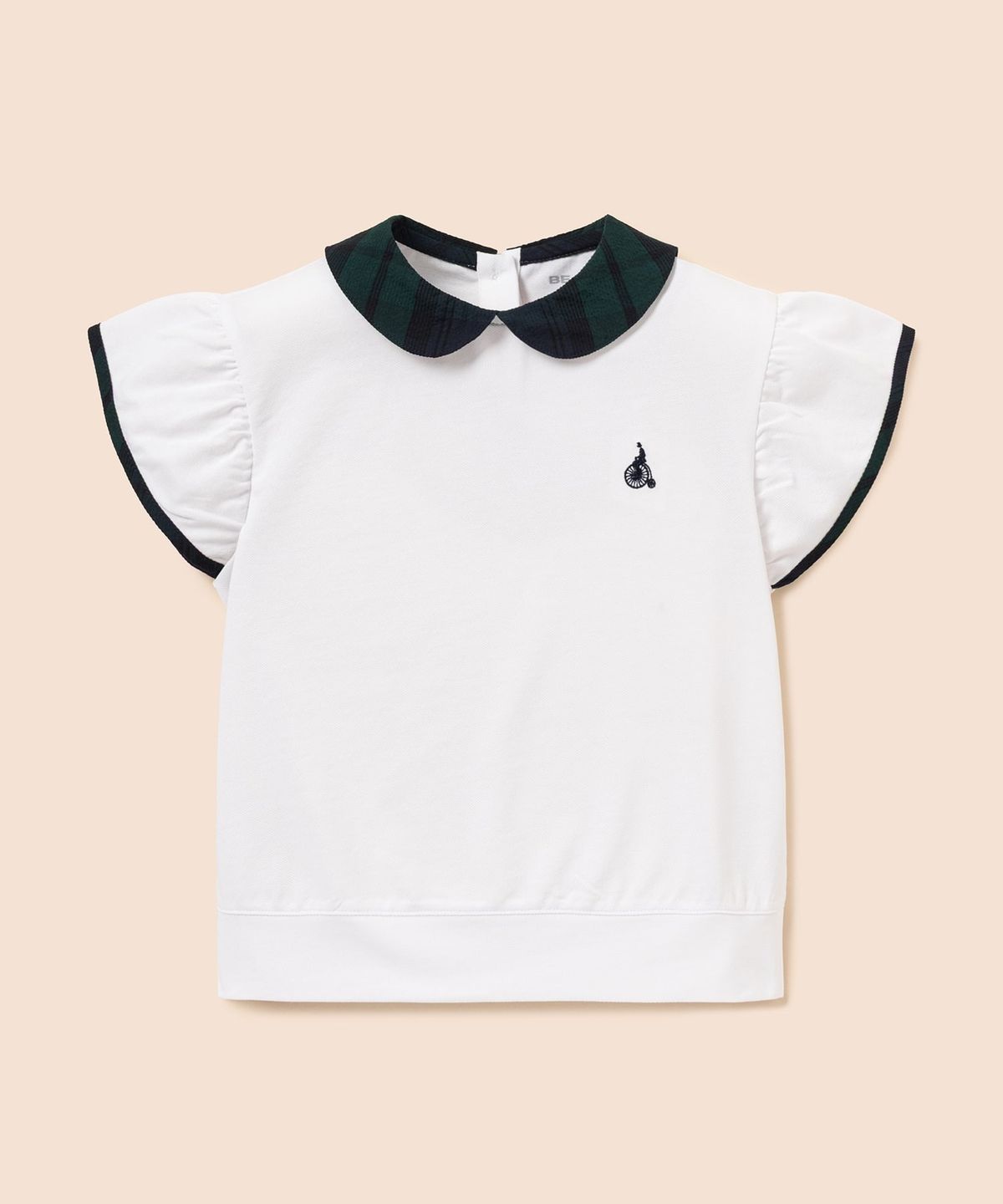 빈폴 키즈(BEANPOLE KIDS) 여아 체크 포인트 피케 티셔츠  화이트 (BI6342G031)