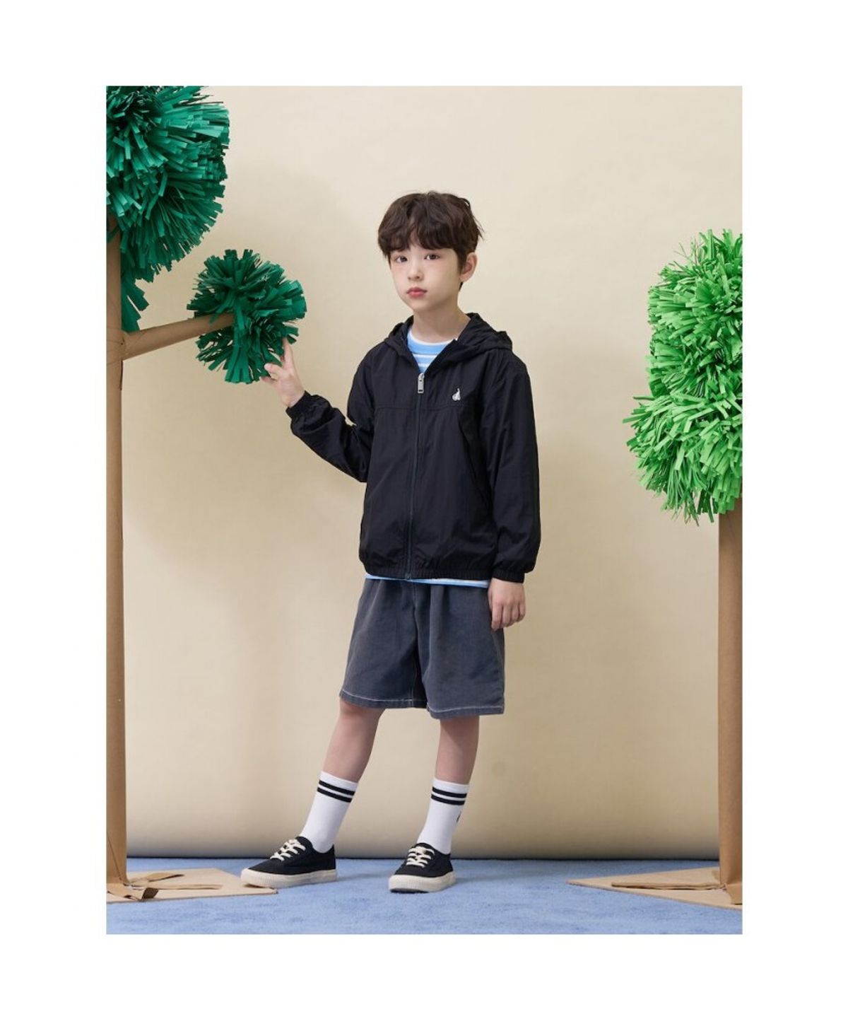 빈폴 키즈(BEANPOLE KIDS) [Essential] 쿨데님 반바지  그레이 (BI6325UE23)