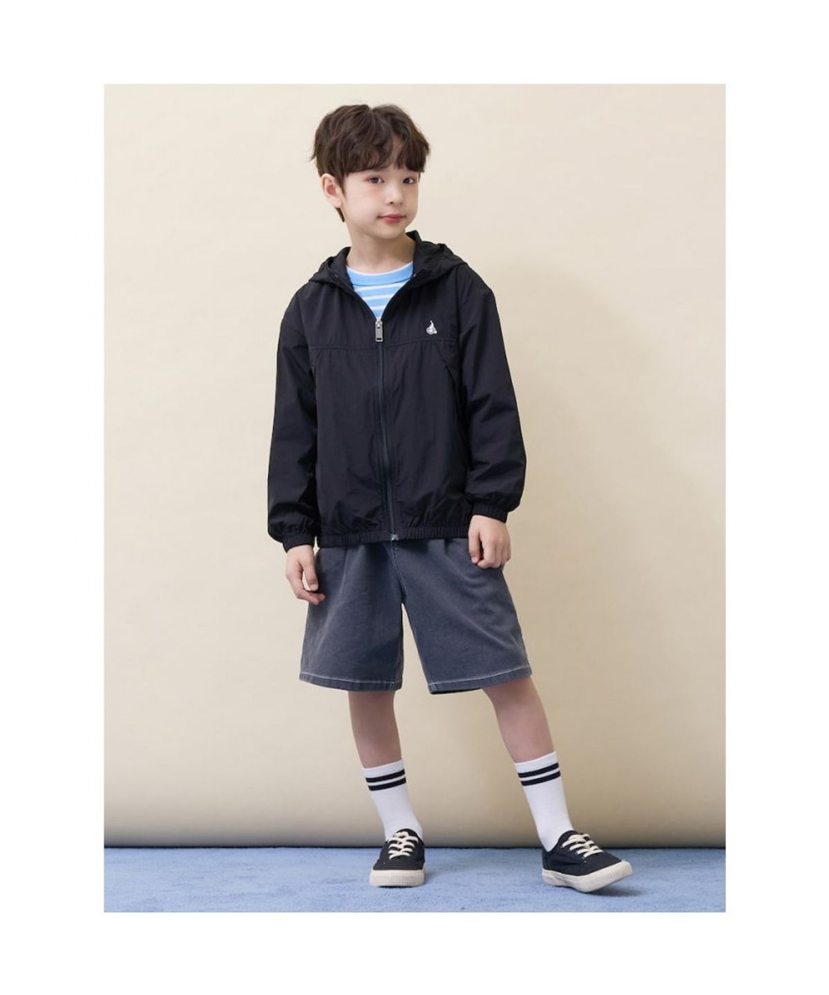 빈폴 키즈(BEANPOLE KIDS) [Essential] 쿨데님 반바지  그레이 (BI6325UE23)