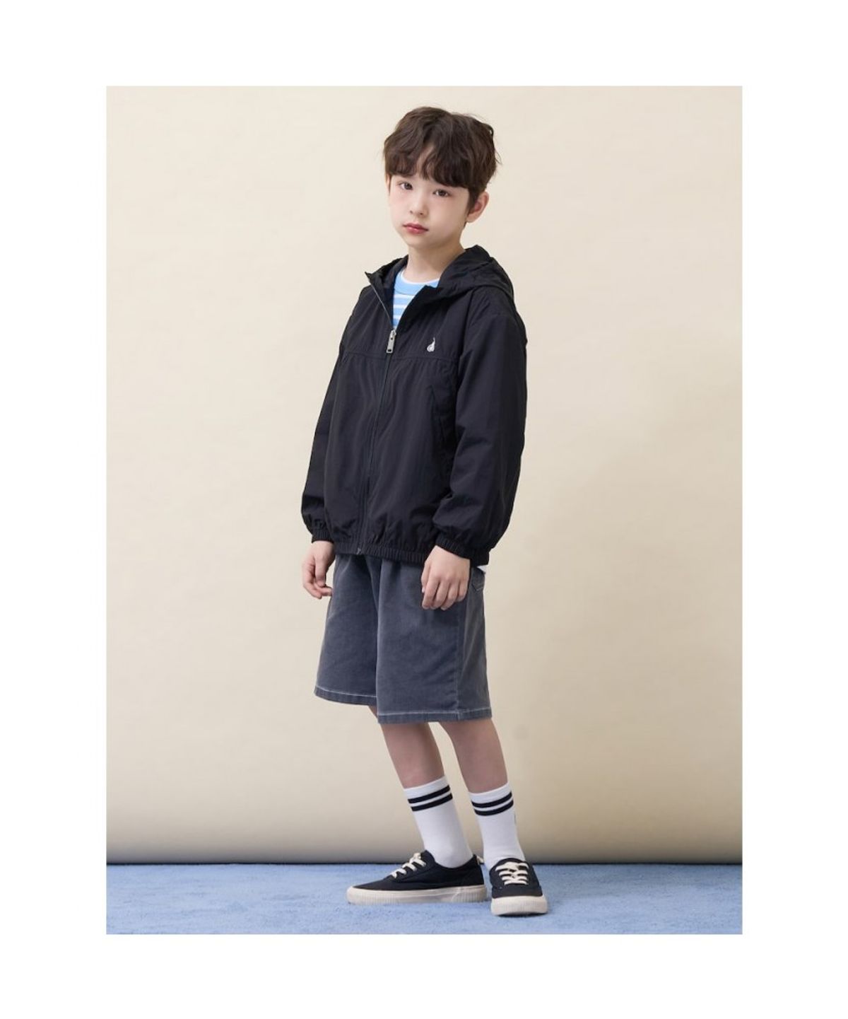 빈폴 키즈(BEANPOLE KIDS) [Essential] 쿨데님 반바지  그레이 (BI6325UE23)