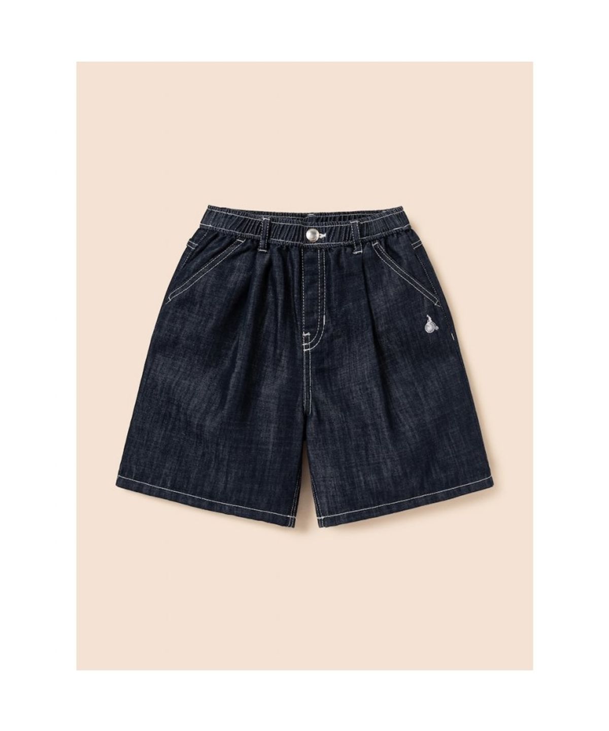 빈폴 키즈(BEANPOLE KIDS) [Essential] 쿨데님 반바지  네이비 (BI6325UE2R)