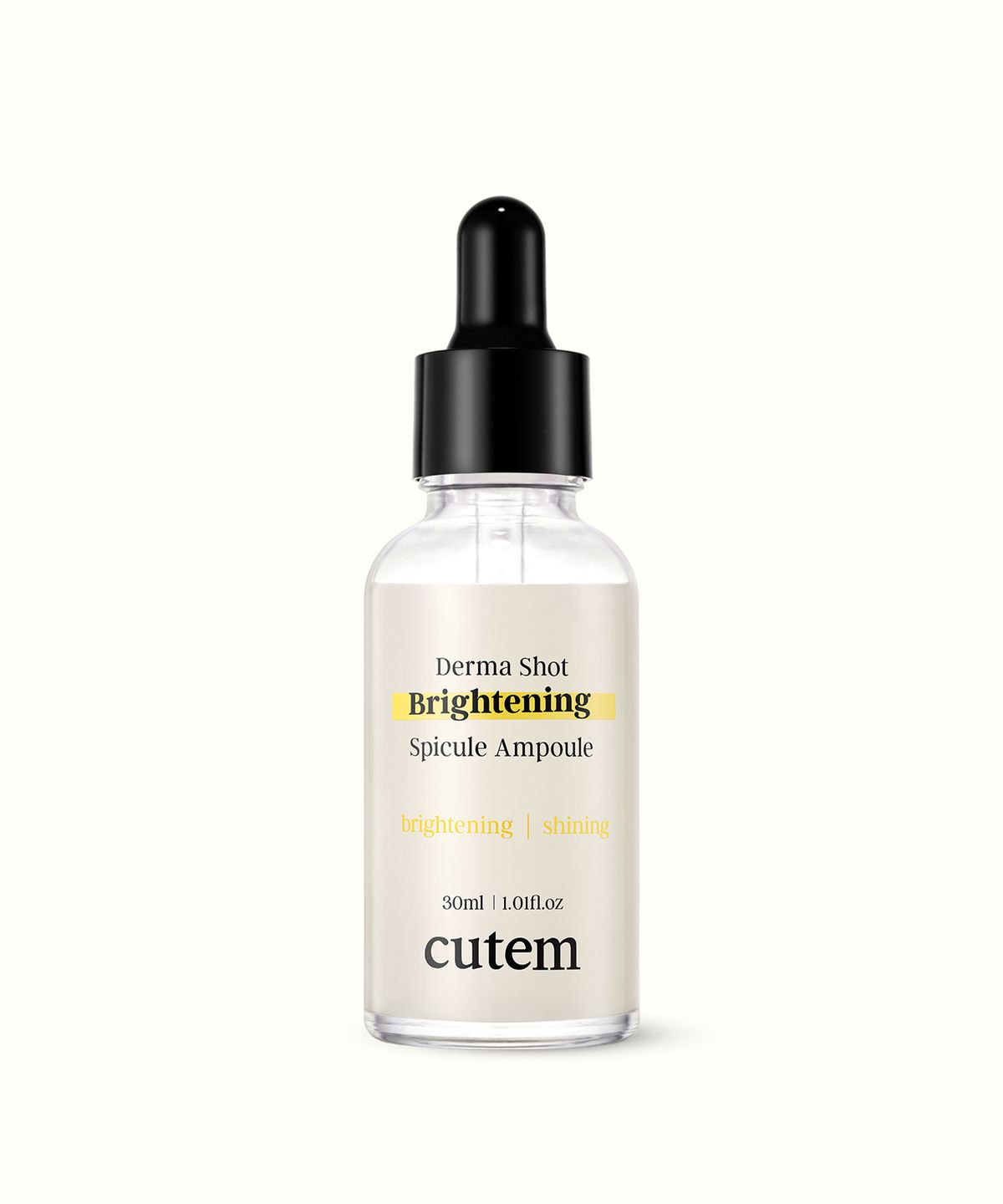 큐템(CUTEM) 더마 샷 브라이트닝 스피큘 앰플 30ml