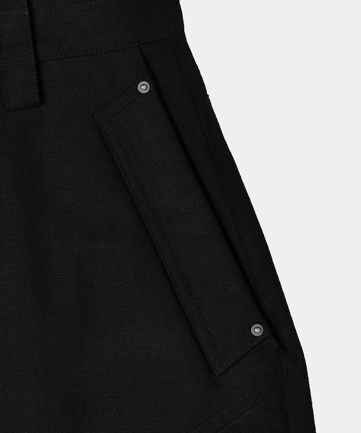 메종미네드(MAISON MINED) DETACHABLE COTTON PANTS BLACK