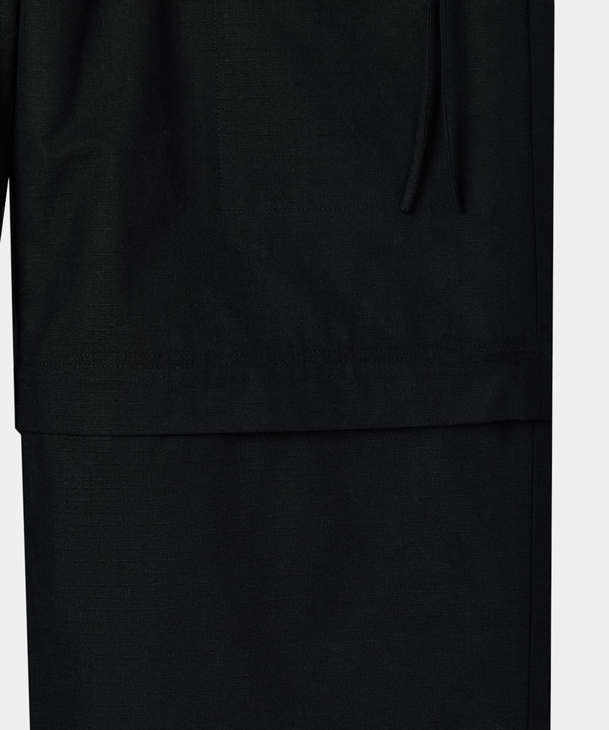 메종미네드(MAISON MINED) DETACHABLE COTTON PANTS BLACK