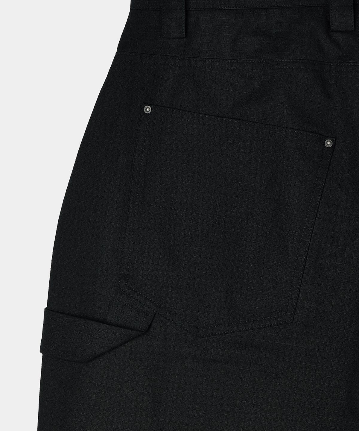 메종미네드(MAISON MINED) DETACHABLE COTTON PANTS BLACK