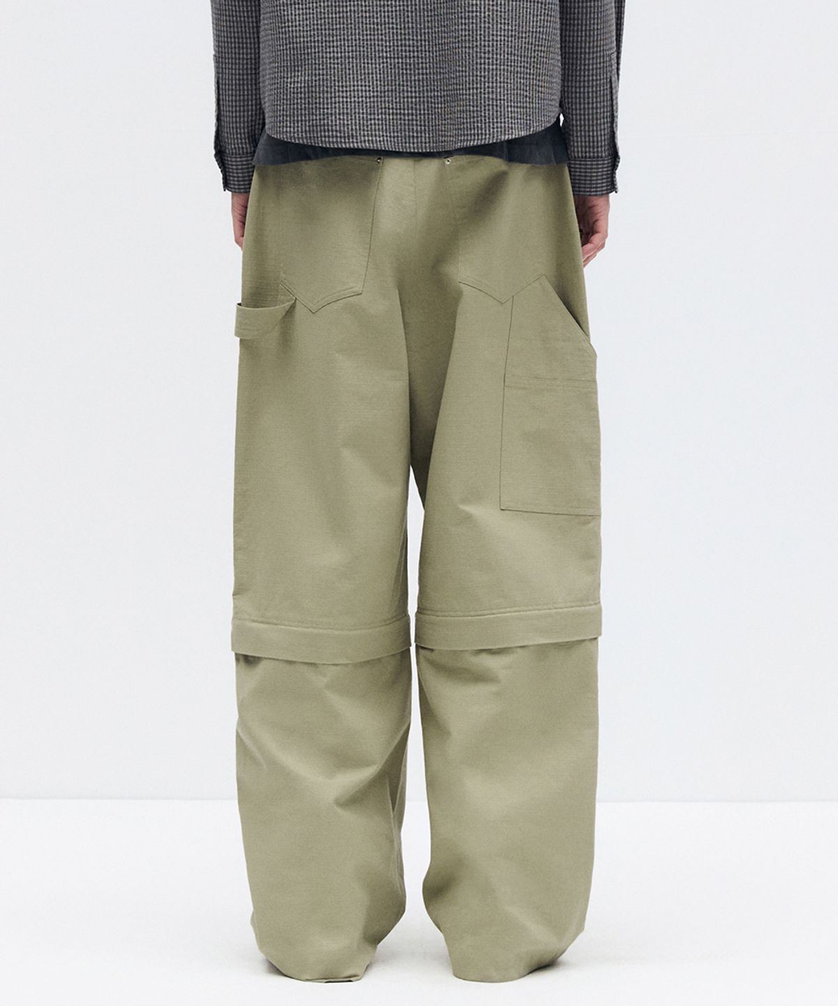 메종미네드(MAISON MINED) DETACHABLE COTTON PANTS BEIGE