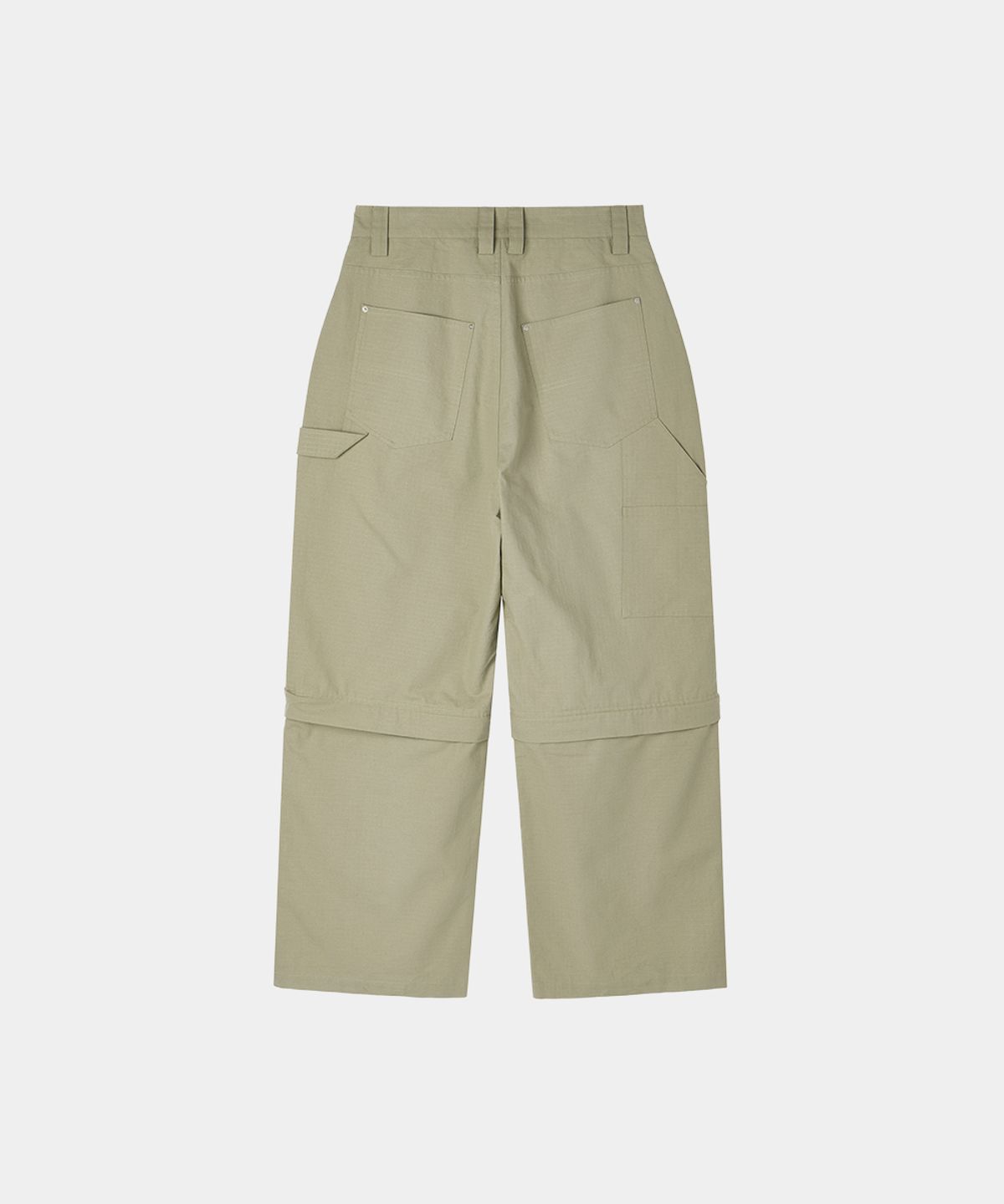 메종미네드(MAISON MINED) DETACHABLE COTTON PANTS BEIGE