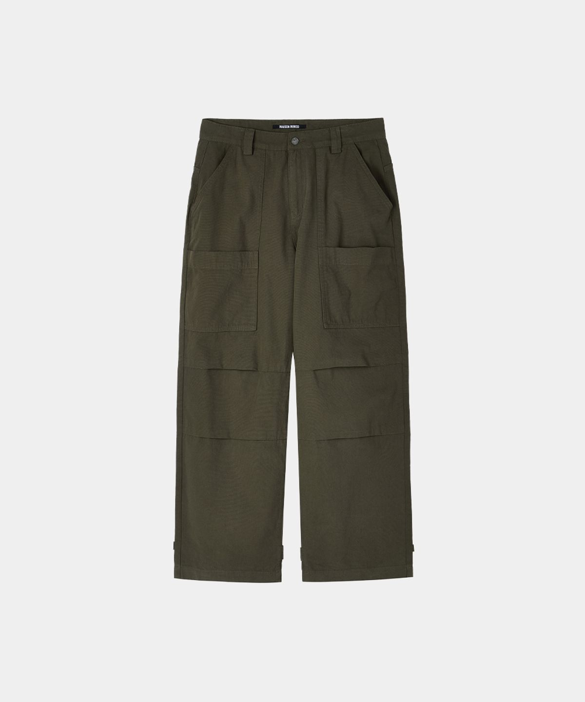 메종미네드(MAISON MINED) PARACHUTE VELCRO PANTS KHAKI