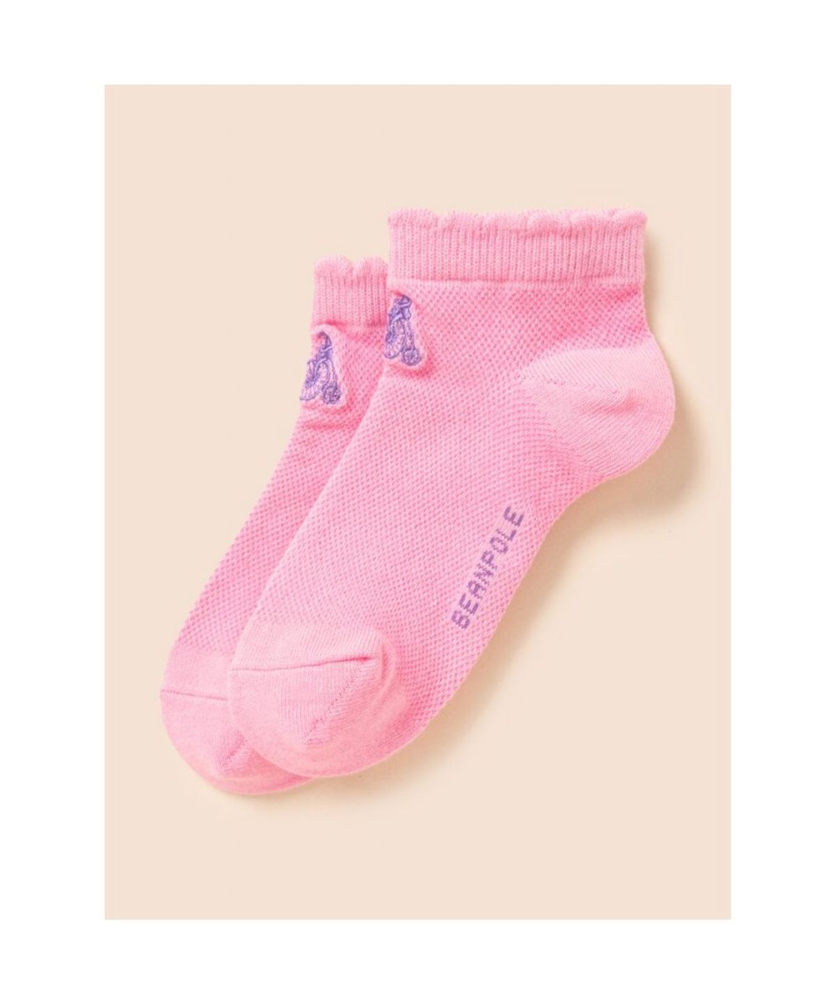 빈폴 키즈(BEANPOLE KIDS) 베이직 메쉬 여름 발목 양말 5족 SET  라이트 핑크 (BI63KTU01Y)